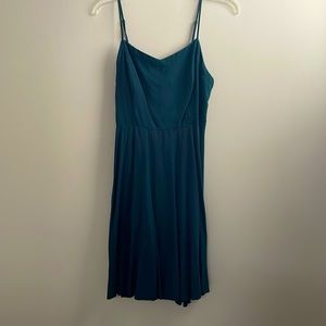 Old Navy teal fit and flare dress size M
